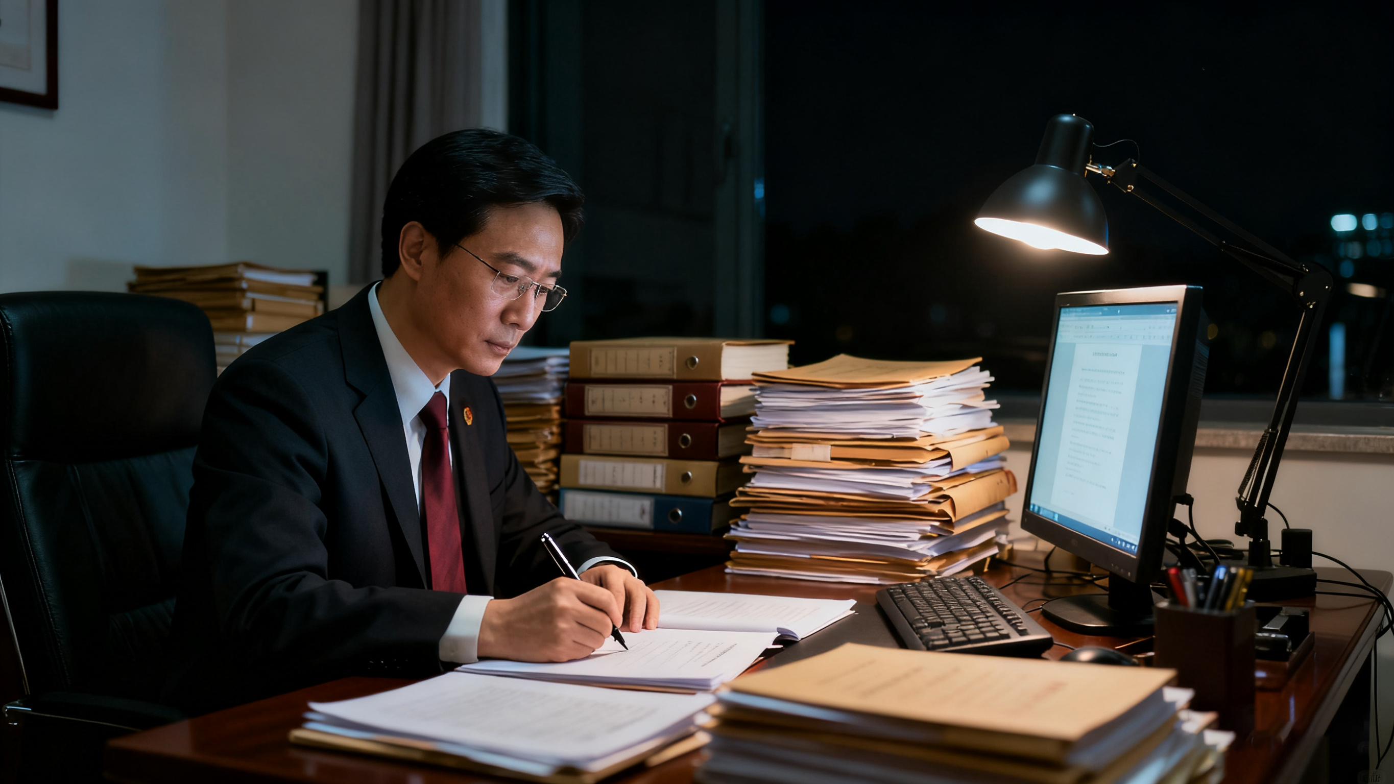 上海霖得泓律所张律师深夜办案