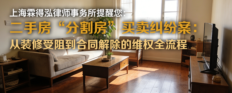 上海霖得泓律师事务所解析二手房“分割房”买卖纠纷案：从装修受阻到合同解除的维权全流程